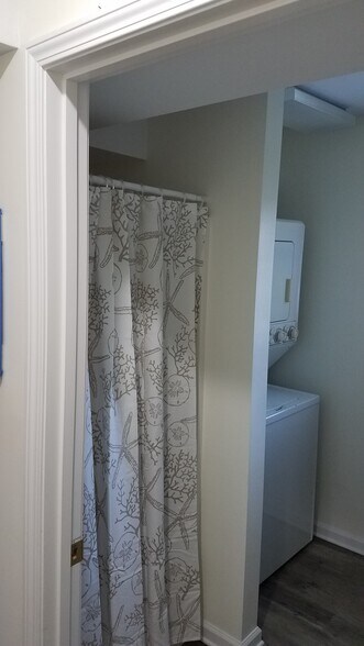 Shower and laundry hook up area - 229 Monterey Dr