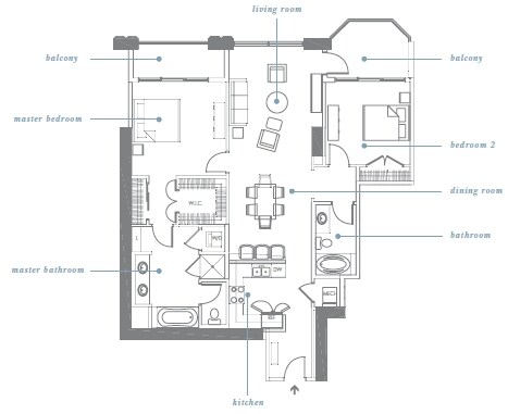 2BR/2BA - Gallery Condominiums