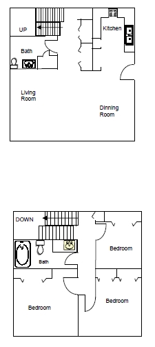 3BR/1.5BA - Ryan Creek I & II Apartments