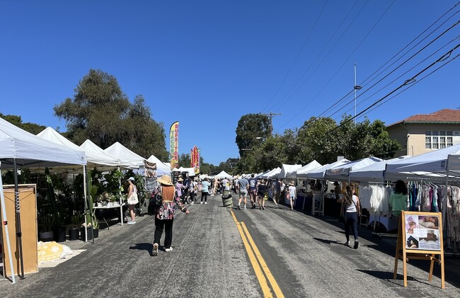 Farmers market across the street - 809 S Bundy Dr