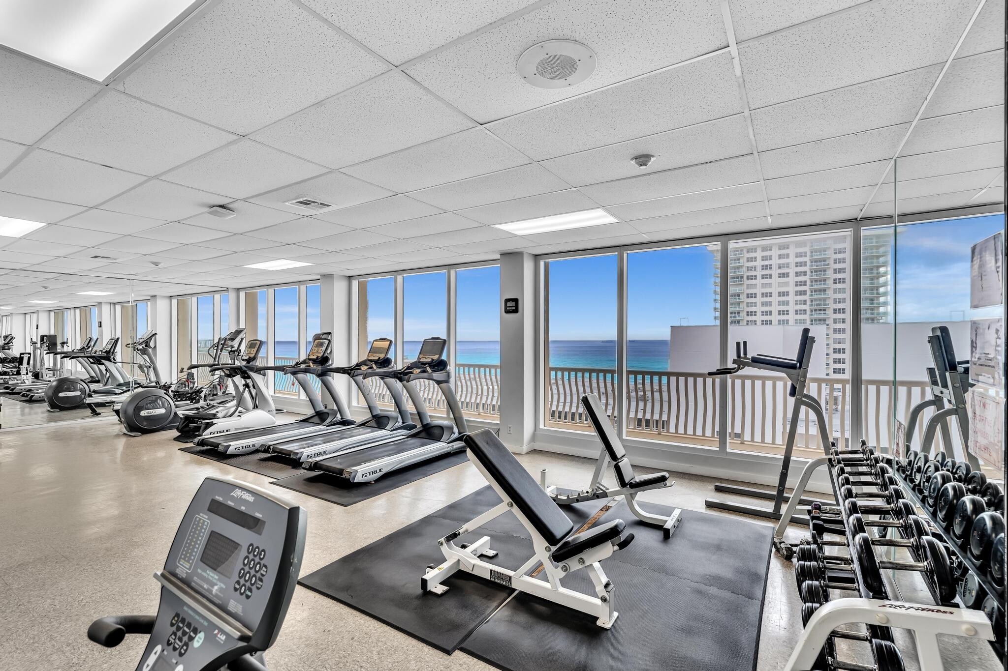 Fitness Center with Views - 4020 Galt Ocean Dr