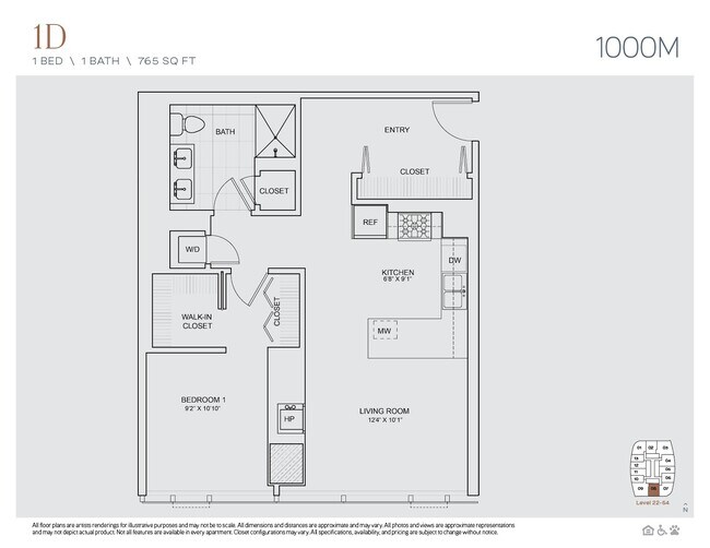 Floorplan - 1000M