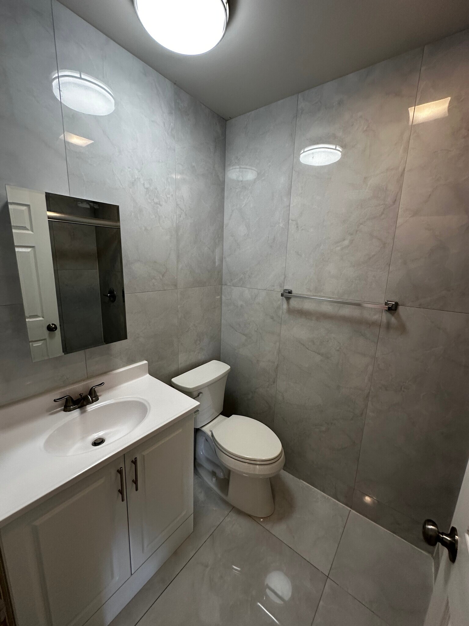 Newly redone restroom - 1200 N Hoover St