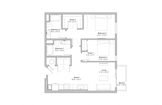 Floorplan - Melody on Main