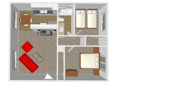 2BR/1BA - 229 Woodruff Apartments