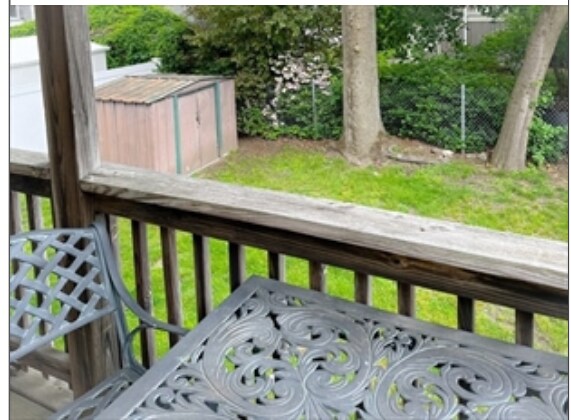 back porch and yard - 43 Trowbridge St