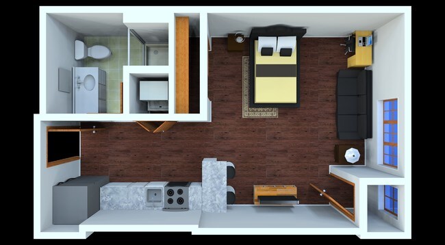 Studio Single - 700 on Washington - Historical Access