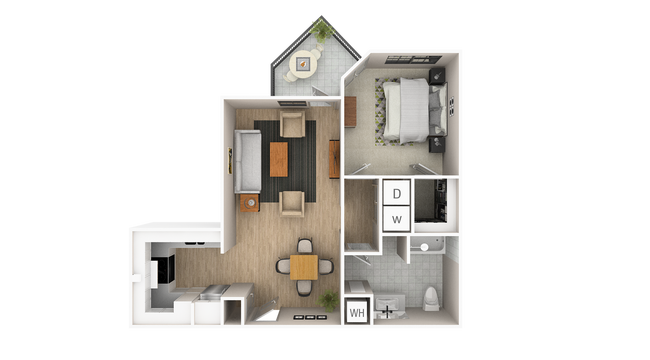 1CX - 751 sqft - Westley on the Beltline