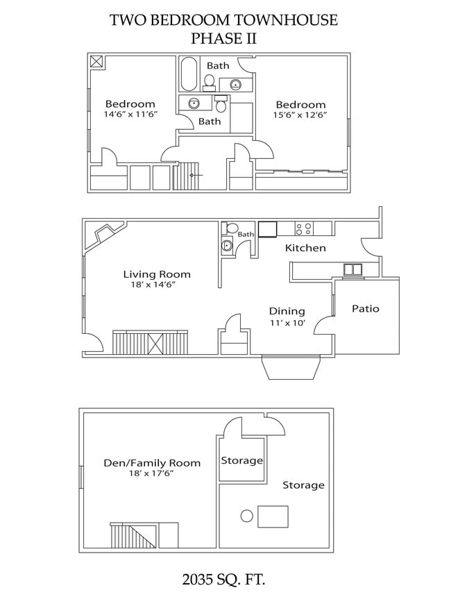 Floorplan - McNaughten Woods Townhomes
