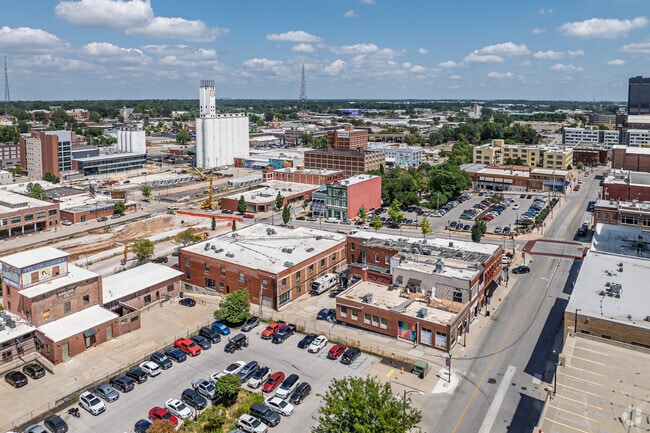 Aerial Photo - Oliver`s Garage Loft Apartments