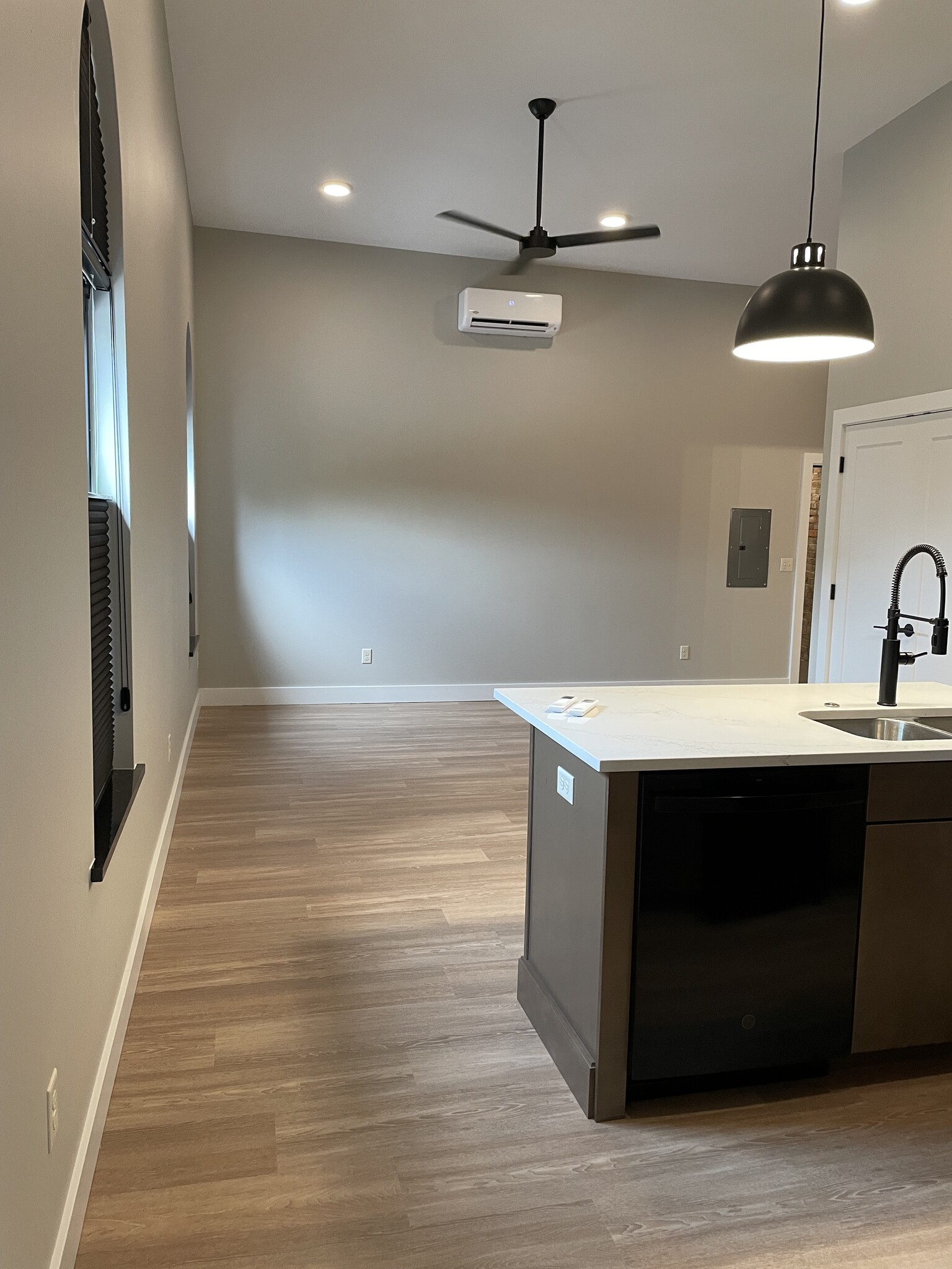 Kitchen looking into Living room - 106 W Middle St