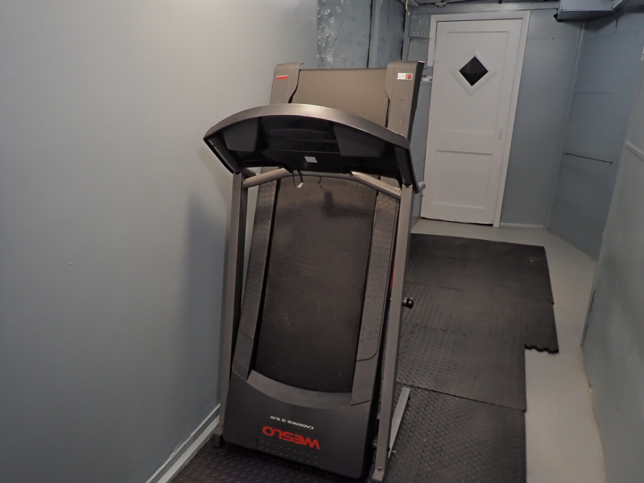 Basement exercise equipment. - 61 Duffield St