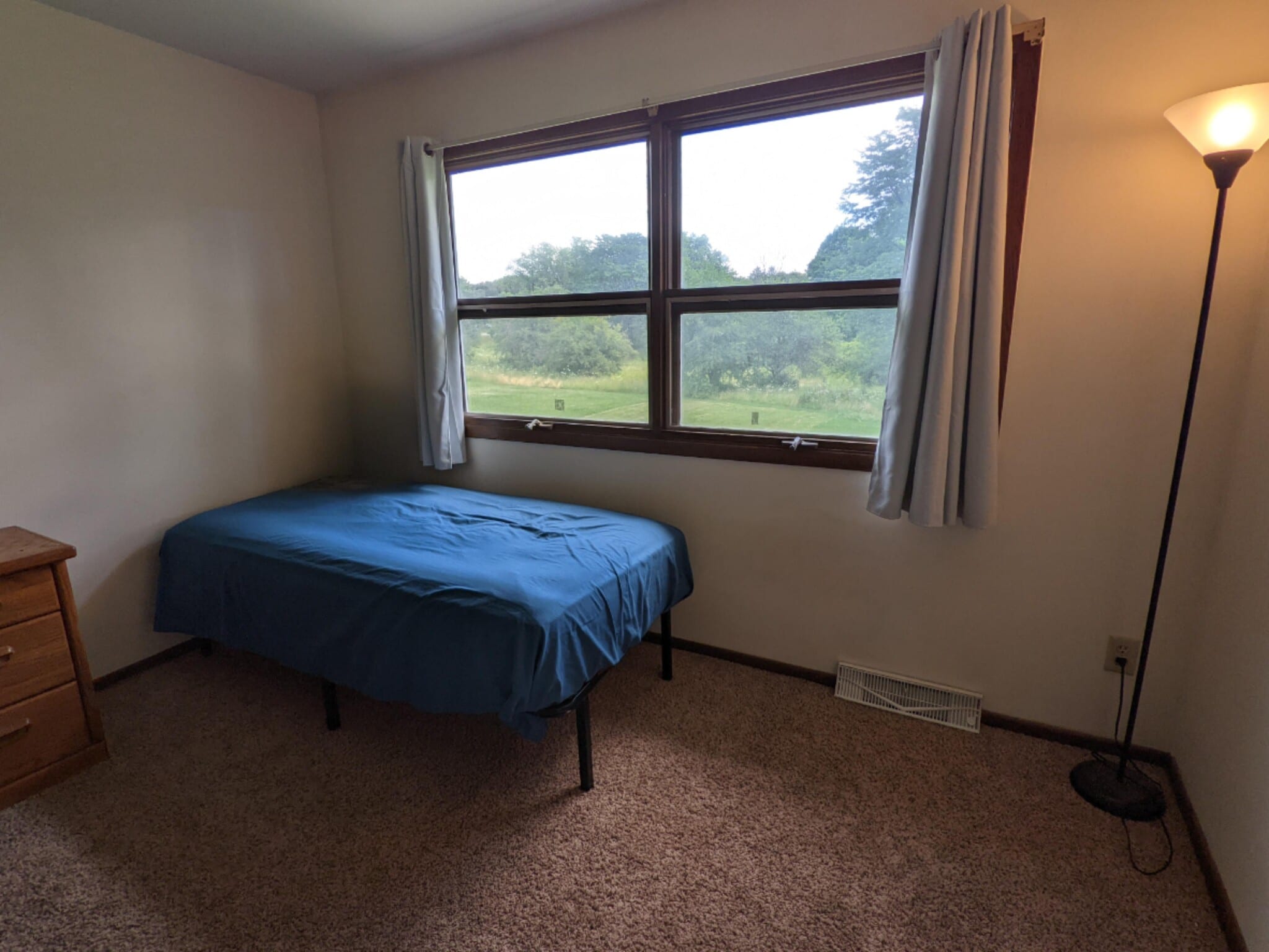 Medium Bedroom with view of Backyard - 2021 Frisch Rd