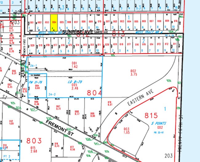 Plat Map - 2113 Sunrise Ave