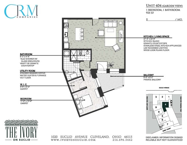 Floorplan - The Ivory on Euclid