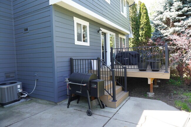 Stairs to private patio - 4311 E 41st Ave