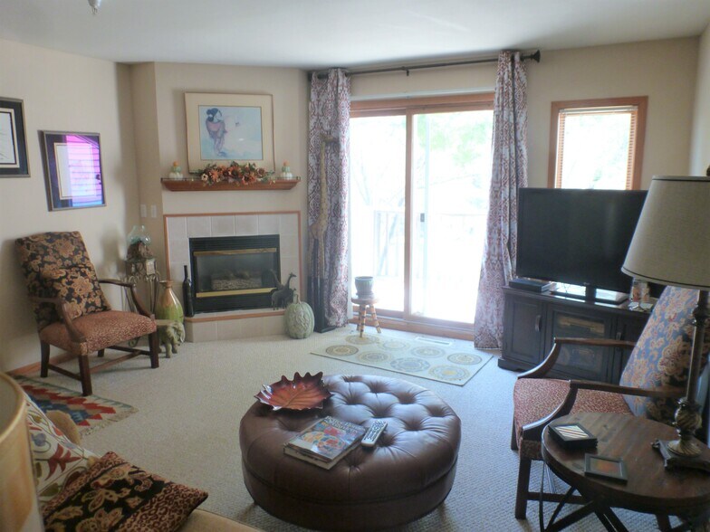 Living room with gas fireplace - 227 Canyon Rd