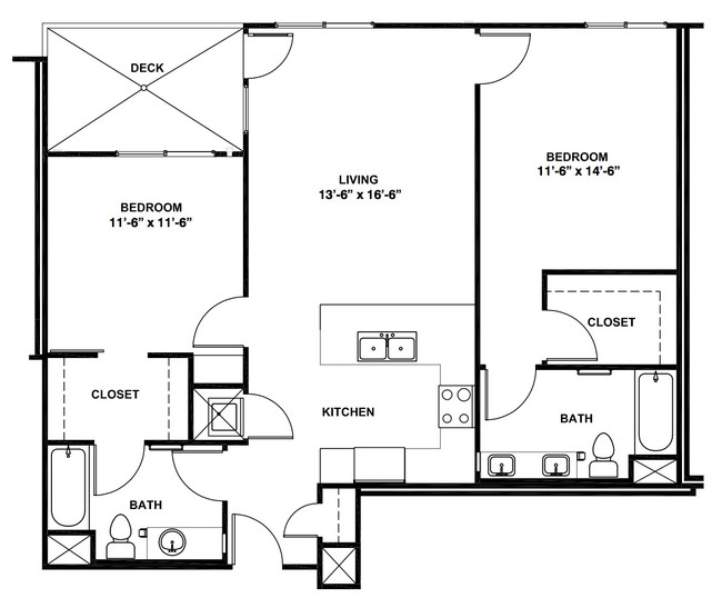 Floorplan - Crest Urban Apartments