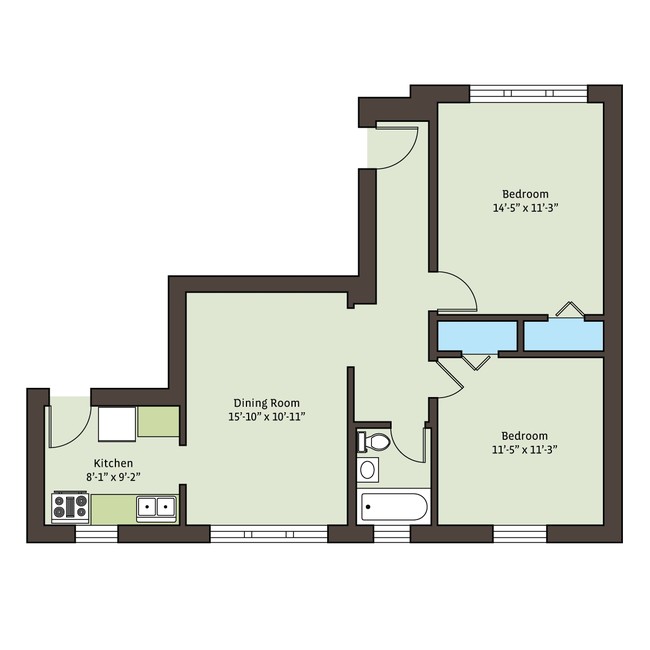 Floorplan - 5415 S. Woodlawn Avenue