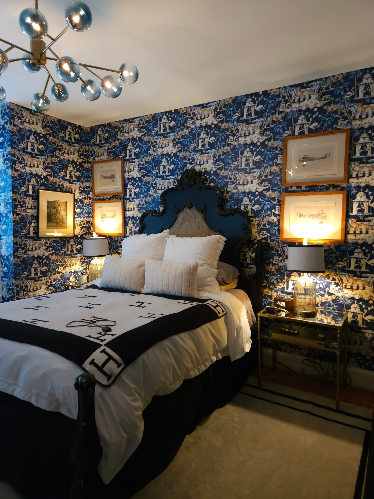 large bedroom with Queen size bed and end tables - 1301 Rogers Rd