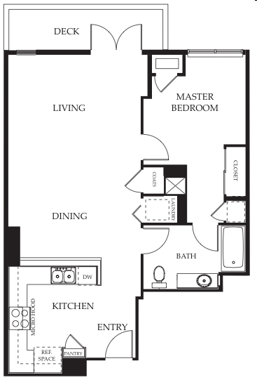 1BR/1BA - Skyline at Tamien Station Apartments