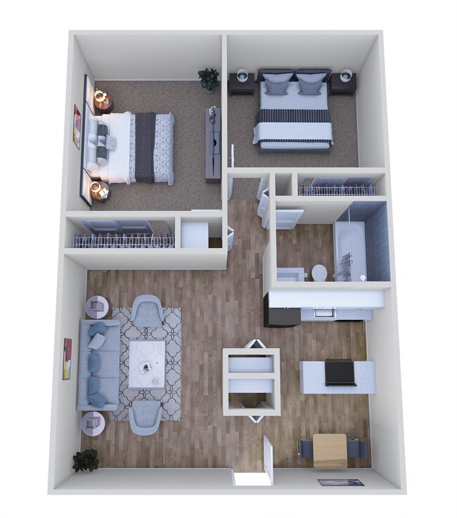 Floorplan - The Wesley Apartments