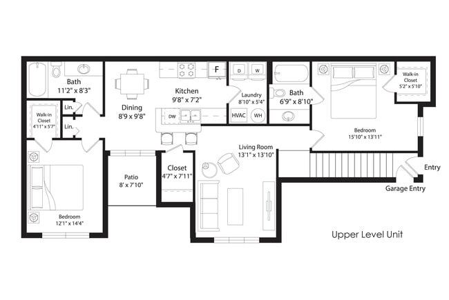 Floorplan - Cascade Shores Townhomes + Flats