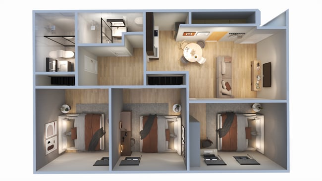 Wildcat - 3bedroom topview 1-R1.jpg - Wildcat Canyon Village