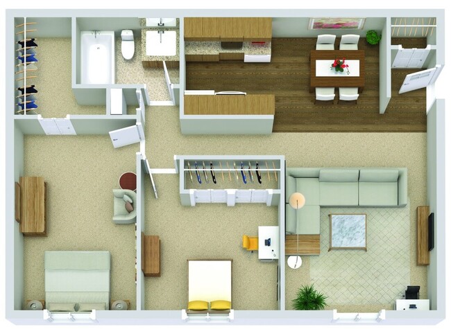 Floorplan - Village Oaks Apartments