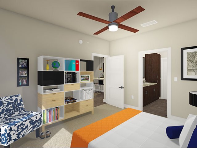 Multifamily-style bedroom - Northside Apartments