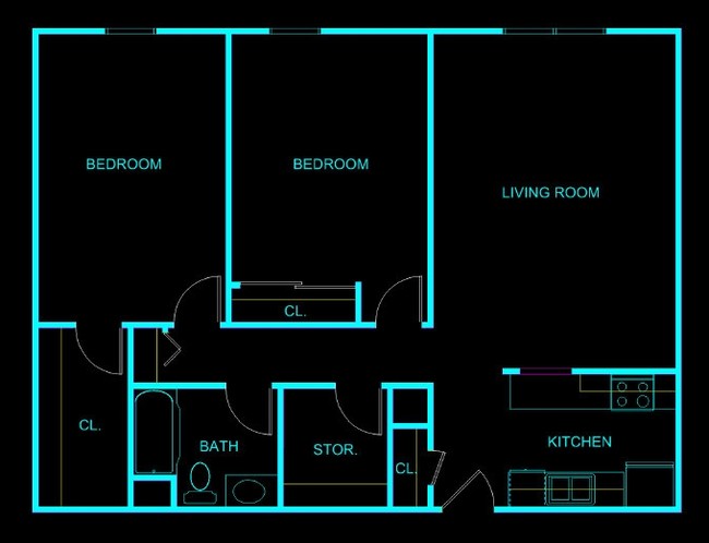 2BR/1BA - Richmond Green Apartments