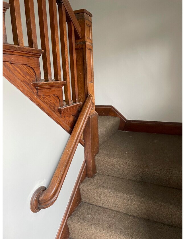 Stairs to Second Floor - 205 Western Ave