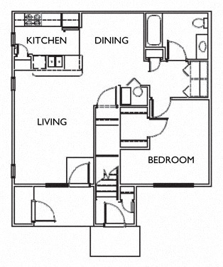 Floorplan - Prairie Apartments I & II