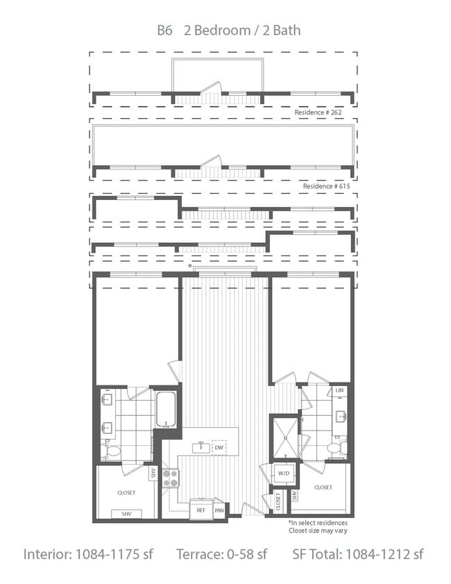 2bd / 2ba - The Overlook at Walnut Creek