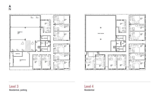 3rd and 4th Floor Plans - 1601 Dexter Ave N