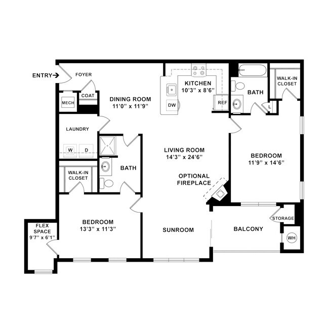 Floorplan - The Elms at Arcola