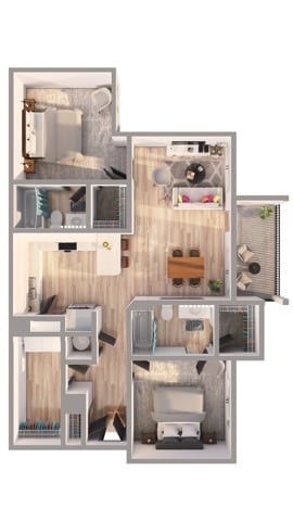 C1 Floor Plan - The Willows Ashley Park