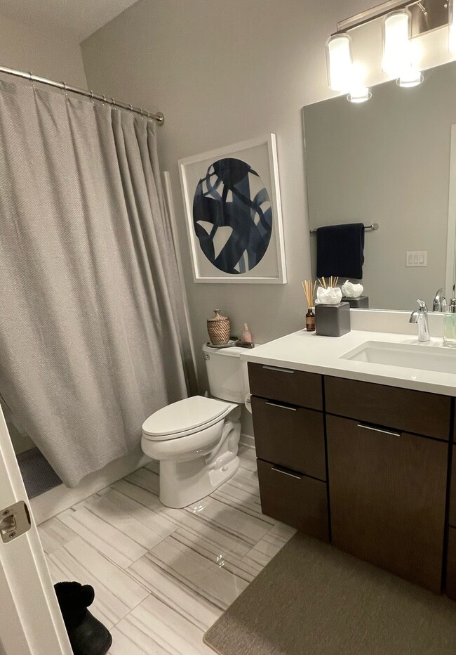 Guest bathroom 1 of 2. Includes tub/shower combo. - 216 E Center St