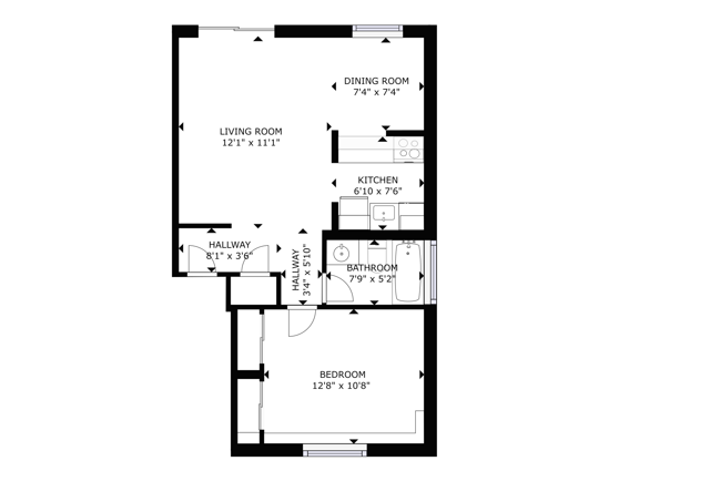 1 Bed 1 Bath - 552 Sq Ft - Tacoma Gardens Apartments