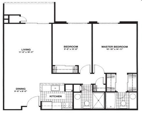 2BR/2BA - Brookdale Meridian Westland