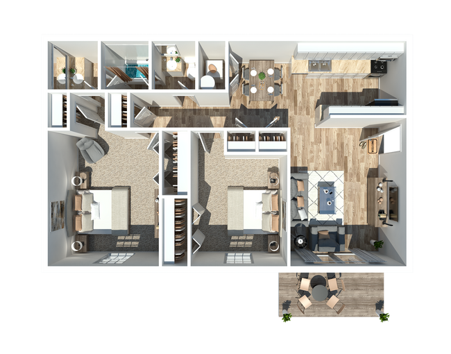 Two Bedroom Kinley Flats - Kinley Flats