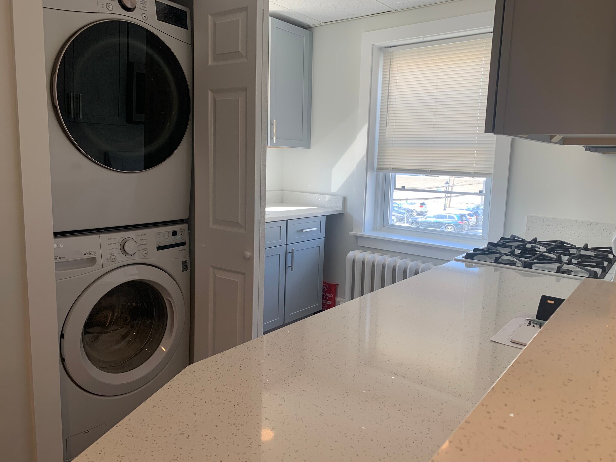 Washer and dryer in kitchen - 2030 Darby Rd