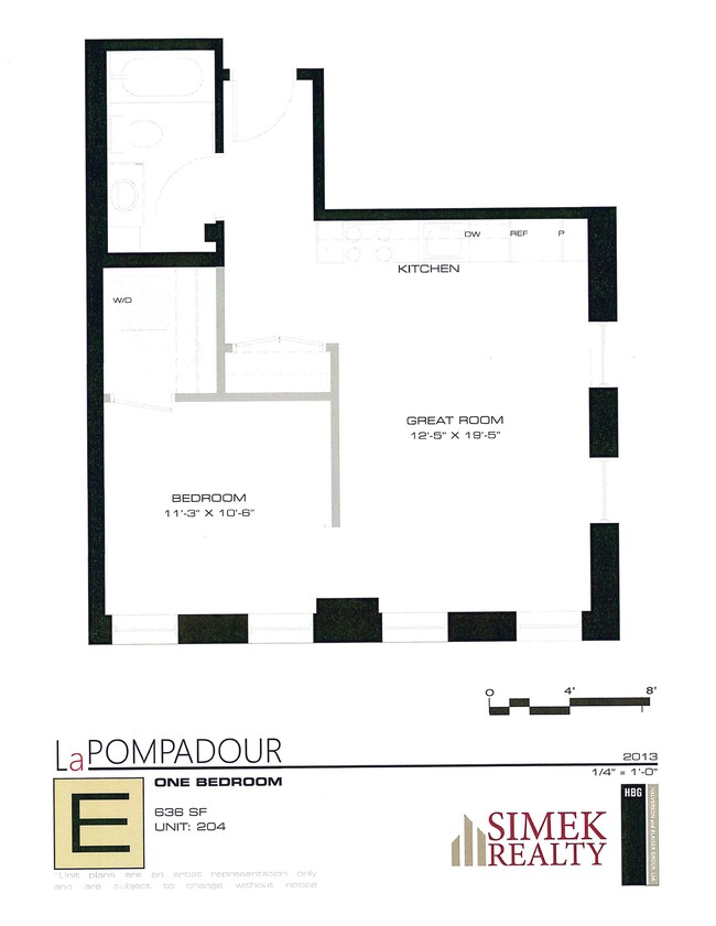 Floorplan - La Pompadour Apartments