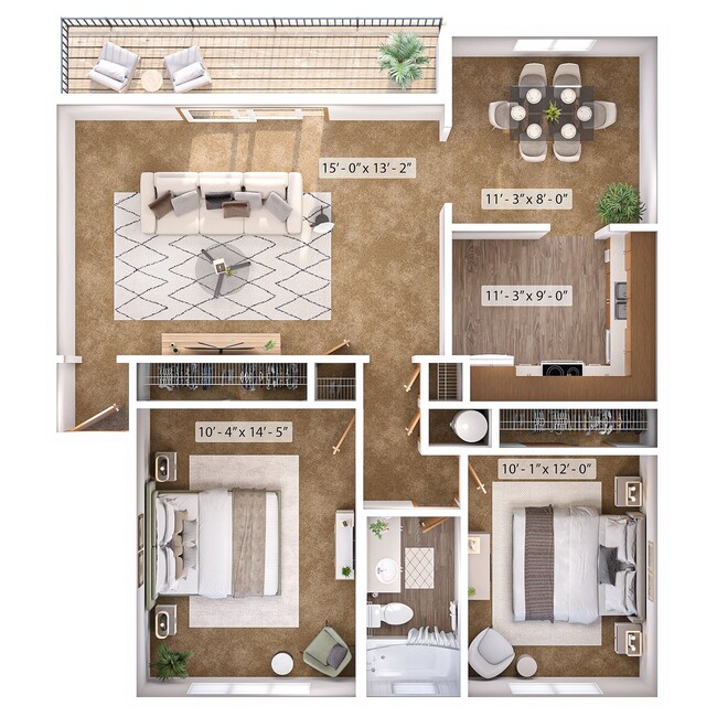 Floorplan - Gold Coast Square Apartments