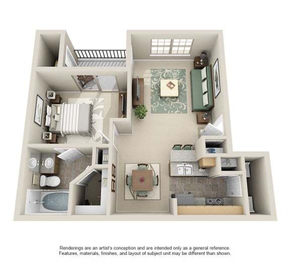 Floorplan - The Landing at Mansfield Apartments