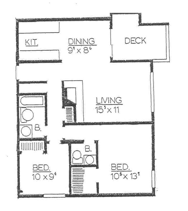 2 BR 1.5 BA - Regency - Furman Regency Court