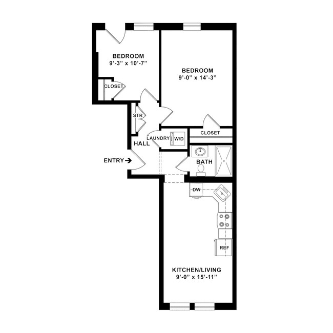 Floorplan - Clearway Apartments