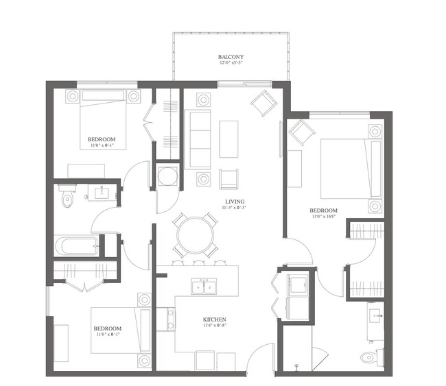 Building Photo - Top Floor Corner Unit – Brand New 3/2 Condo with Balcony in Millenia Park *** Only $1995/mo ***