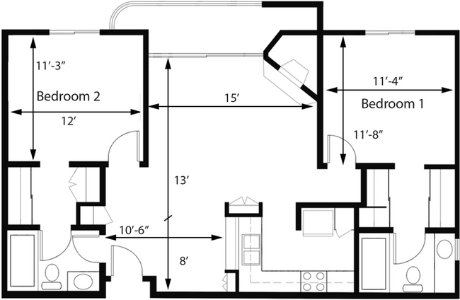 Floorplan - Midvale Towers