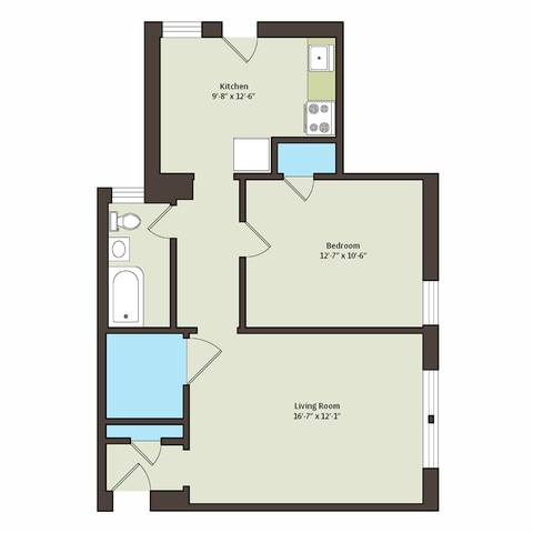 Floorplan - 1440 E. 52nd Street